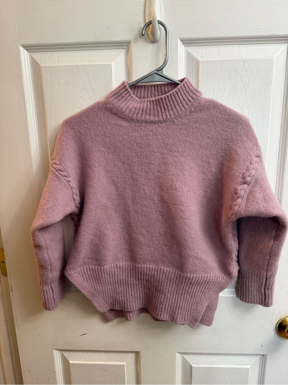 Irelands Eye 100% Virgin Wool Pink Sweater Small